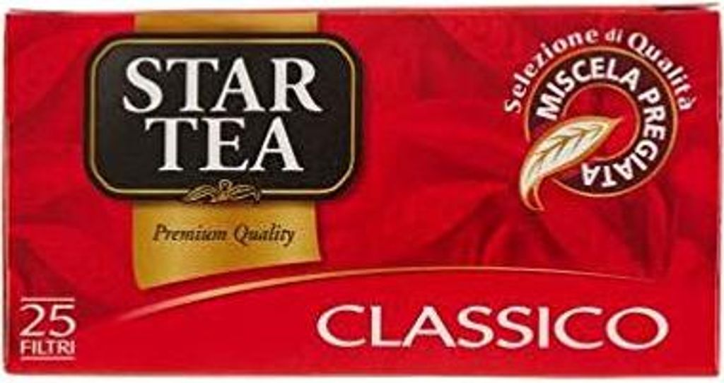 Star the Classico tè tea box 25 Teebeutel 37,5g Italienisch tea Schwarztee