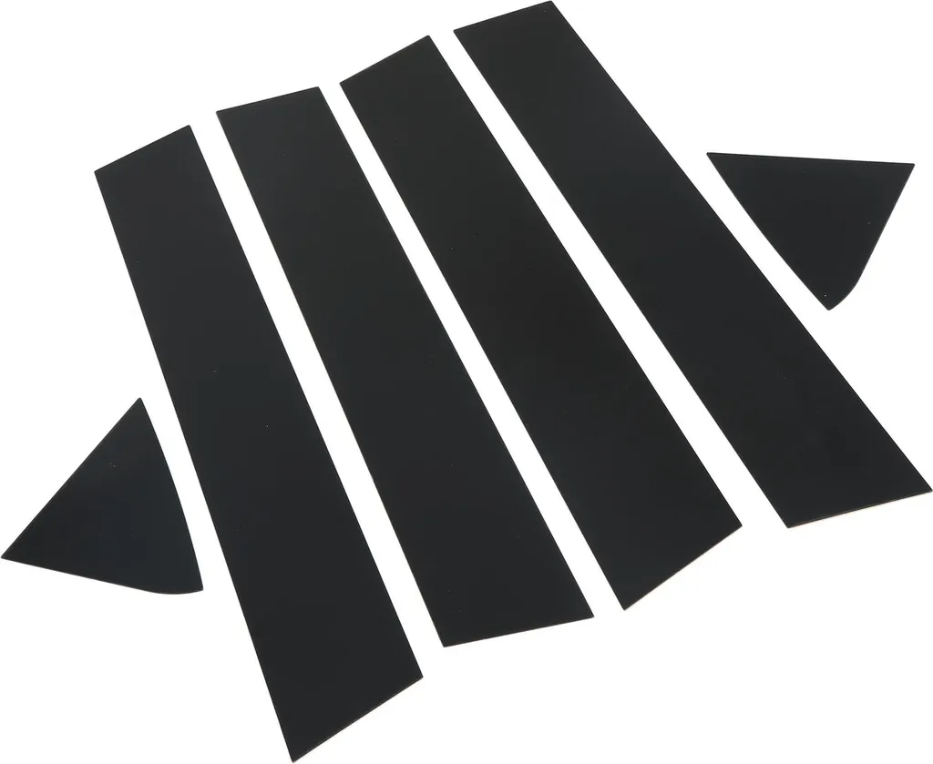Copertura Montanti Portiera Dodge Charger 06-10 Nero Piano | 6 Pezzi