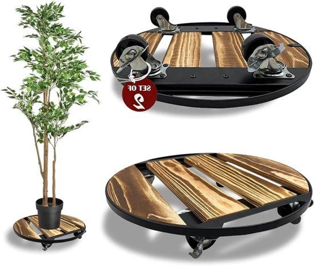 Support pour plantes à roulettes - Fini les pots lourds difficiles