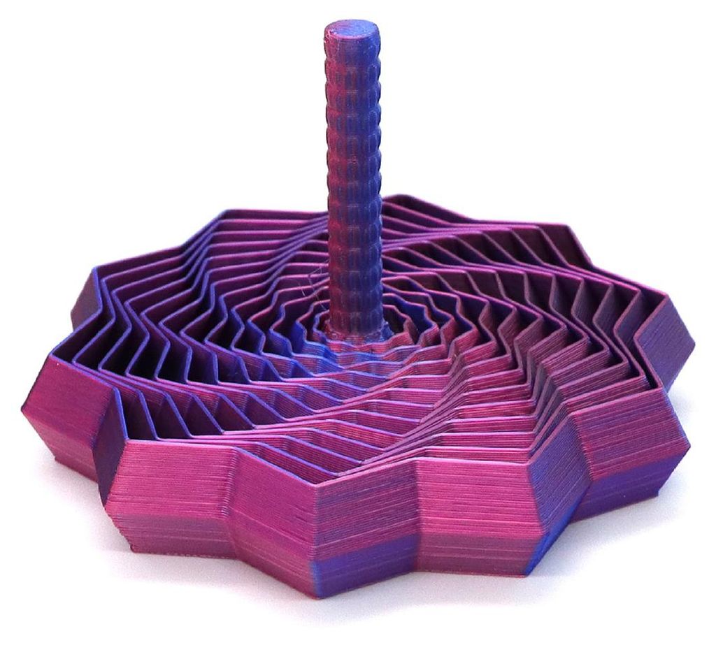 Ausziehbarer sensorischer Fidget-Stern, 3D-gedrucktes fraktales Stressabbau-Spielzeug, wirbelndes Spiraldesign, Fidget-Spielzeug mit Griff zur Angs...