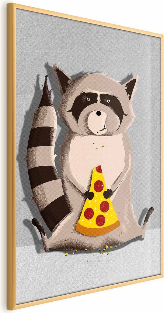 Posterpapier Poster - Raccoon Glutton 40x60 cm Für Kinder g-A-0192-ao-a