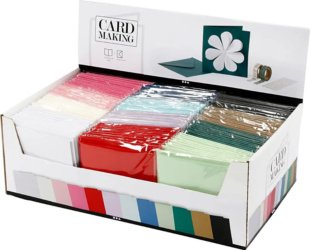Set de correspondance pour invitations et cartes de vœux carrées 230g