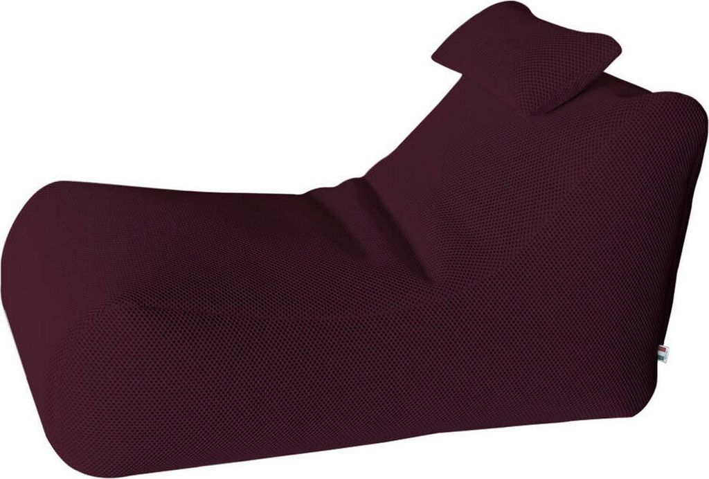 Pouf ??hck, Mehrzwecksessel, Sitzsack, Hockerhocker, Italy, 70x120 h65 cm, Bordeaux