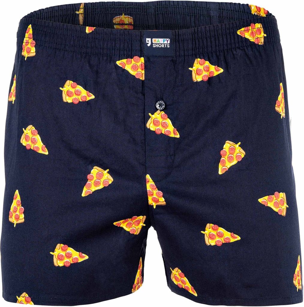Happy Shorts Herren Boxer Print - Pizza - Größe L Produktbild 
