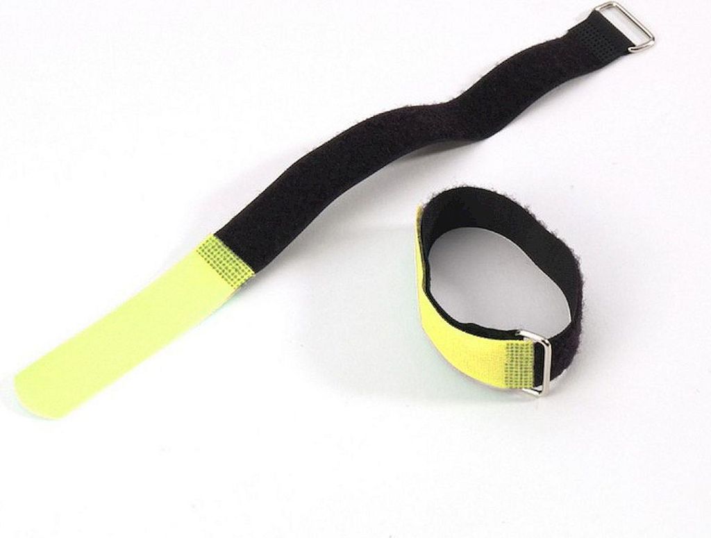 Adam Hall Accessories VR 2020 YEL - Klett Kabelbinder 200 x 20 mm gelb