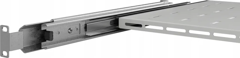 Mensola Pull-out Rack 19 pollici 1U - Soluzione Salvaspazio Grigia 350mm - 7