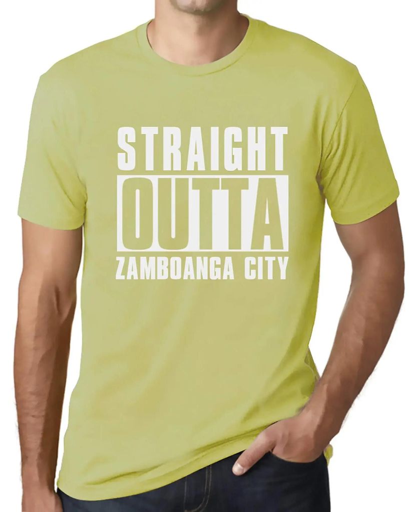 Herren Grafik T-Shirt Direkt aus der Stadt Zamboanga – Straight Outta Zamboanga City – Öko-Verantwortlich Vintage Jahrgang Kurzarm Lustige Druck