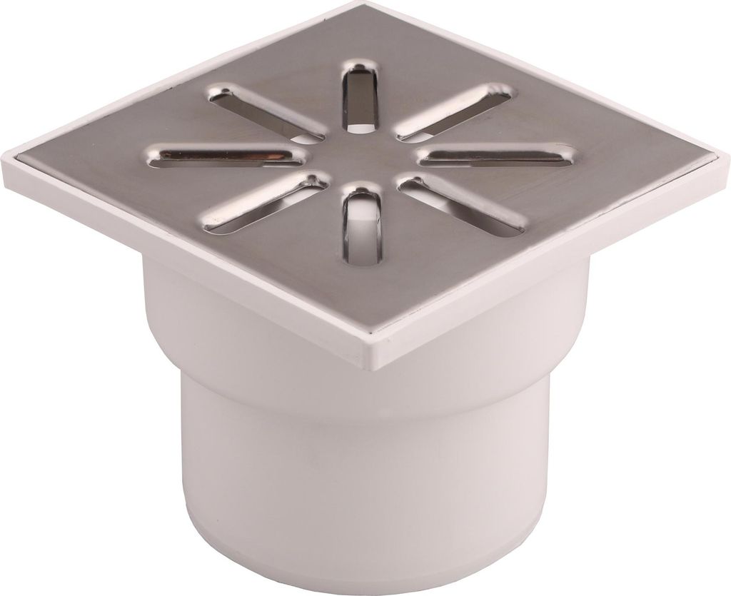 Ablaufgitter 15x15cm BOTTOM Ablauf Ø110 AQUER