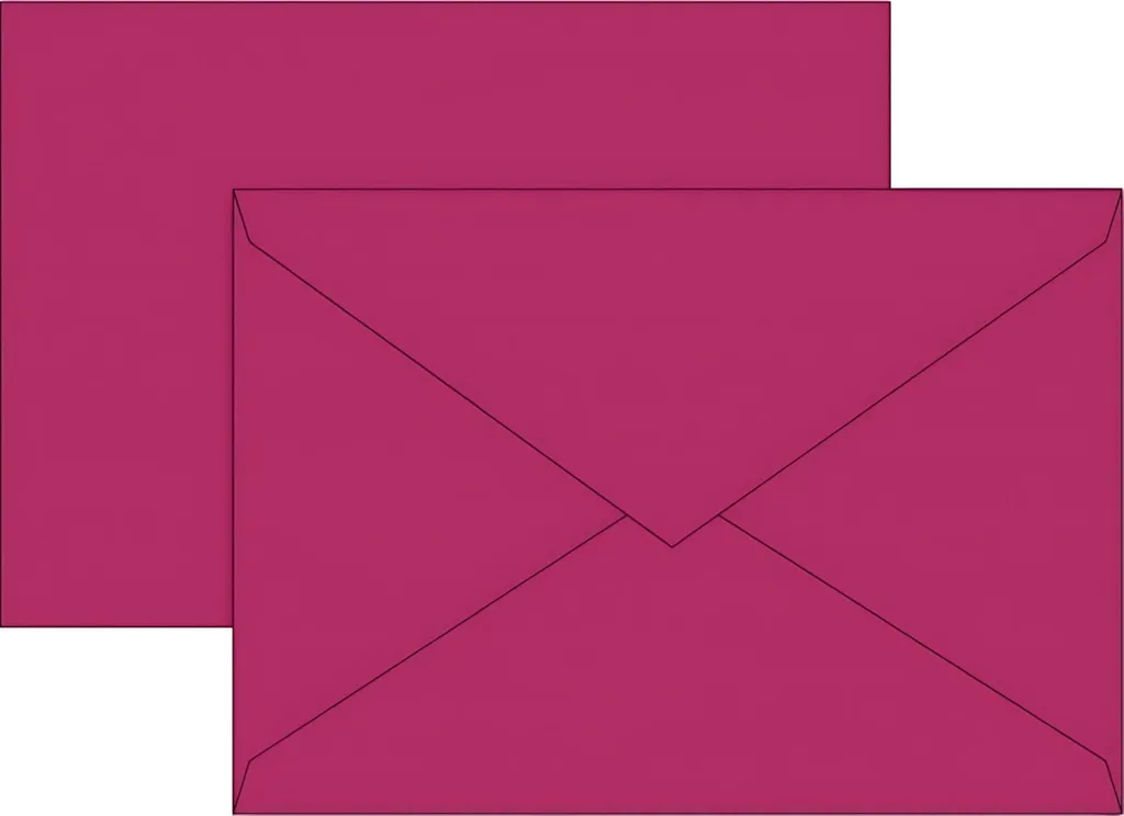 Enveloppes C5 fuchsia 80g pour faire-part et anniversaires 10pcs
