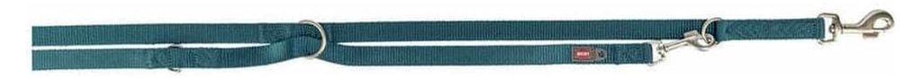Trixie - Trixie Hundeleine Premium verstellbar petrol blau