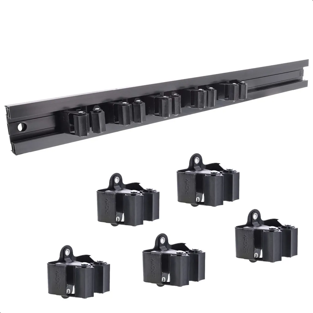 Support mural noir WH 2096 WAGNER pour système de rangement modulable