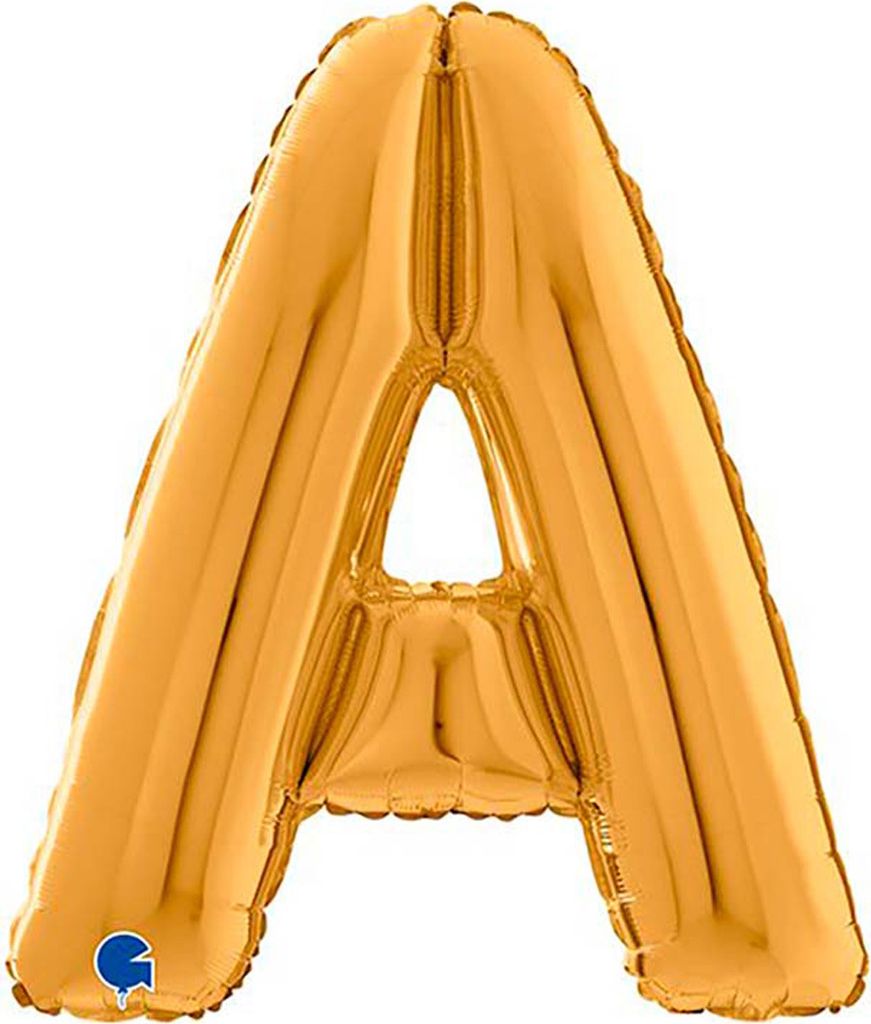Riesenbuchstabe Folienballon 26"/66cm | Gold #A Produktbild 