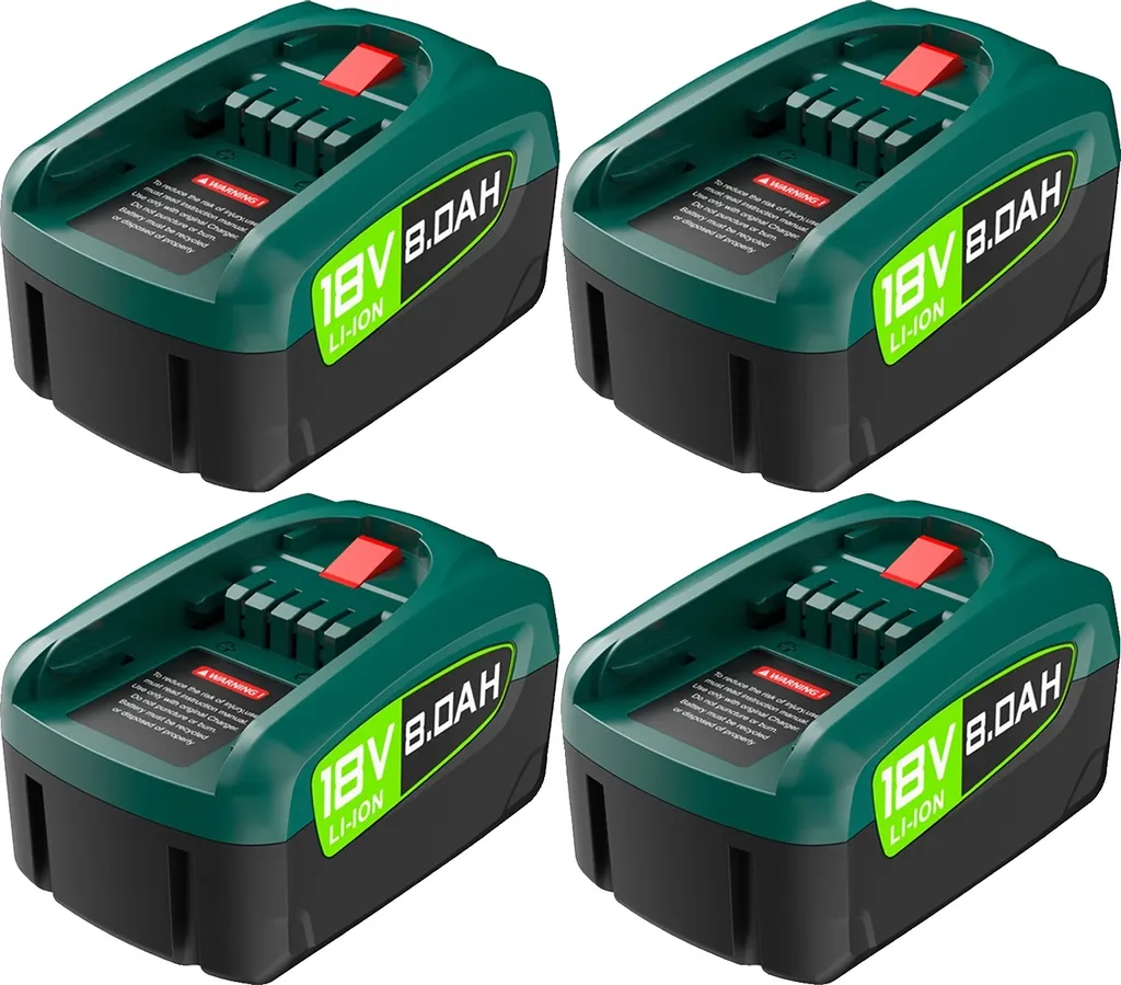 Plus d'Autonomie pour Outils Bosch PBA 18V avec ce Pack 4 Batteries 8Ah