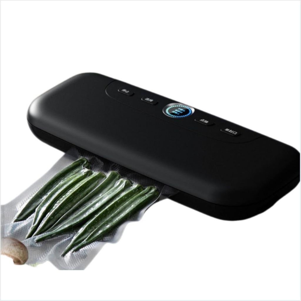 INF Mini Vakuumierer ABS 36.00cmx9.00cmx7.00cm mit EU Stecker für Haushalt Schwarz