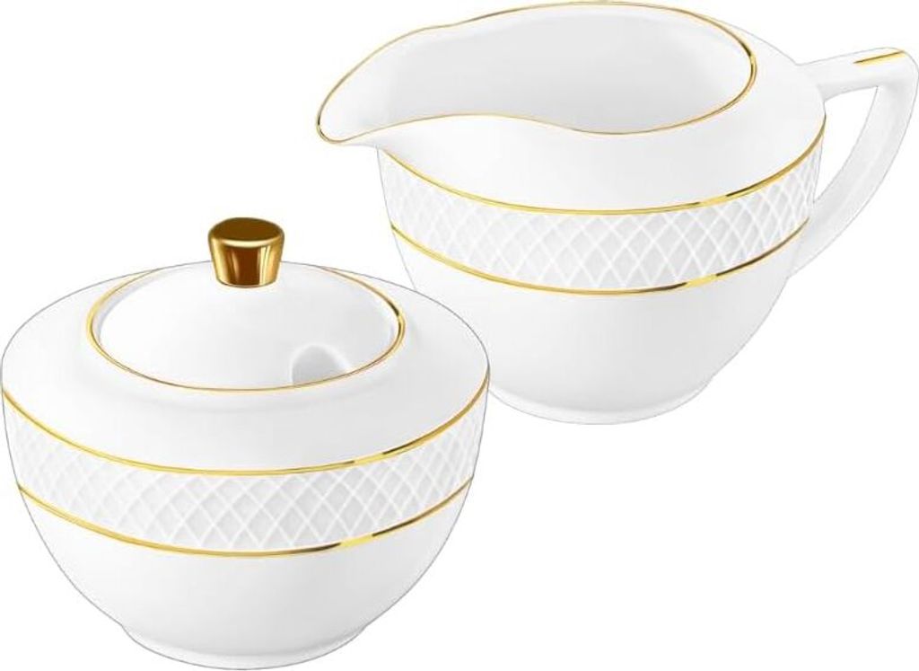 Zestaw porcelanowych dzbanuszków na cukier i mleko Wilmax z Zdjęcie produktu 