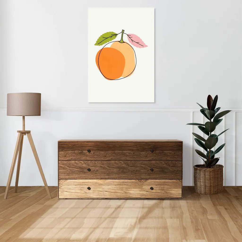 Quadro 70x100cm Moderno Frutta E Arancia E Pop Art Vintage - 2