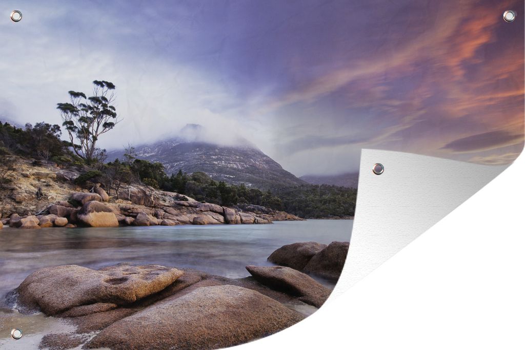 MuchoWow 60x40 cm Outdoor-Poster Gartendeko Sichtschutz Garten Poster für den Garten Die Küste Tasmaniens