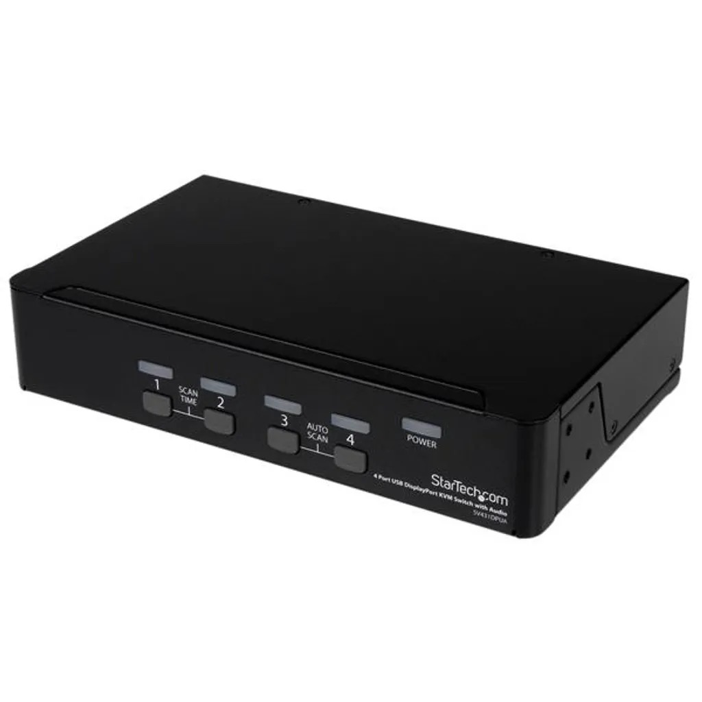 Solution KVM DisplayPort 4 Ports pour Gérer Plusieurs PC avec un Seul Écran