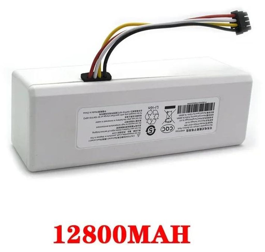 Ersatzakku für Saugroboter - P1904-4S1P - Li-Ion 14,4 V - Hohe Kapazität 12800 mAh - Kompatibel mit 1C/E20/SKV4093GL/STYTJ01ZHM