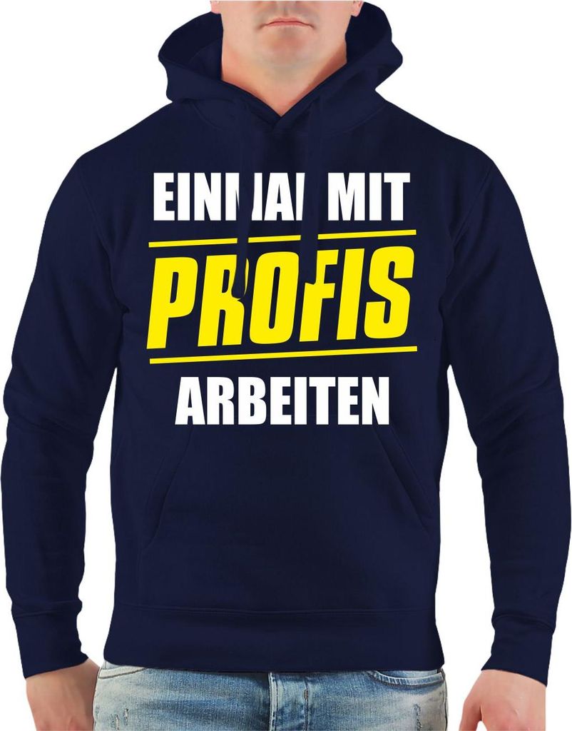 Herren Kapuzenpullover Einmal mit Profis arbeiten