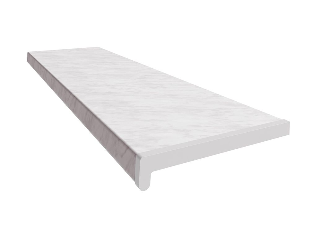 VILO Fensterbank - PVC Innere Fensterbrett - Wasserfest - Kratzfest - Stabil - Schnittfest - T x L | 30 cm x 1,5m Weiß - komplett