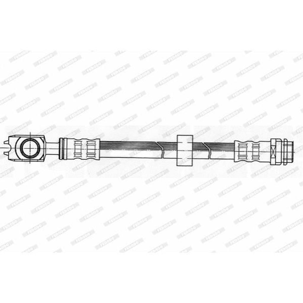 FERODO FHY2446 Bremsschlauch für VW Lupo (6X1, 6E1) POLO (6N2) Polo Schrägheck (6N1) für SEAT AROSA (6H)