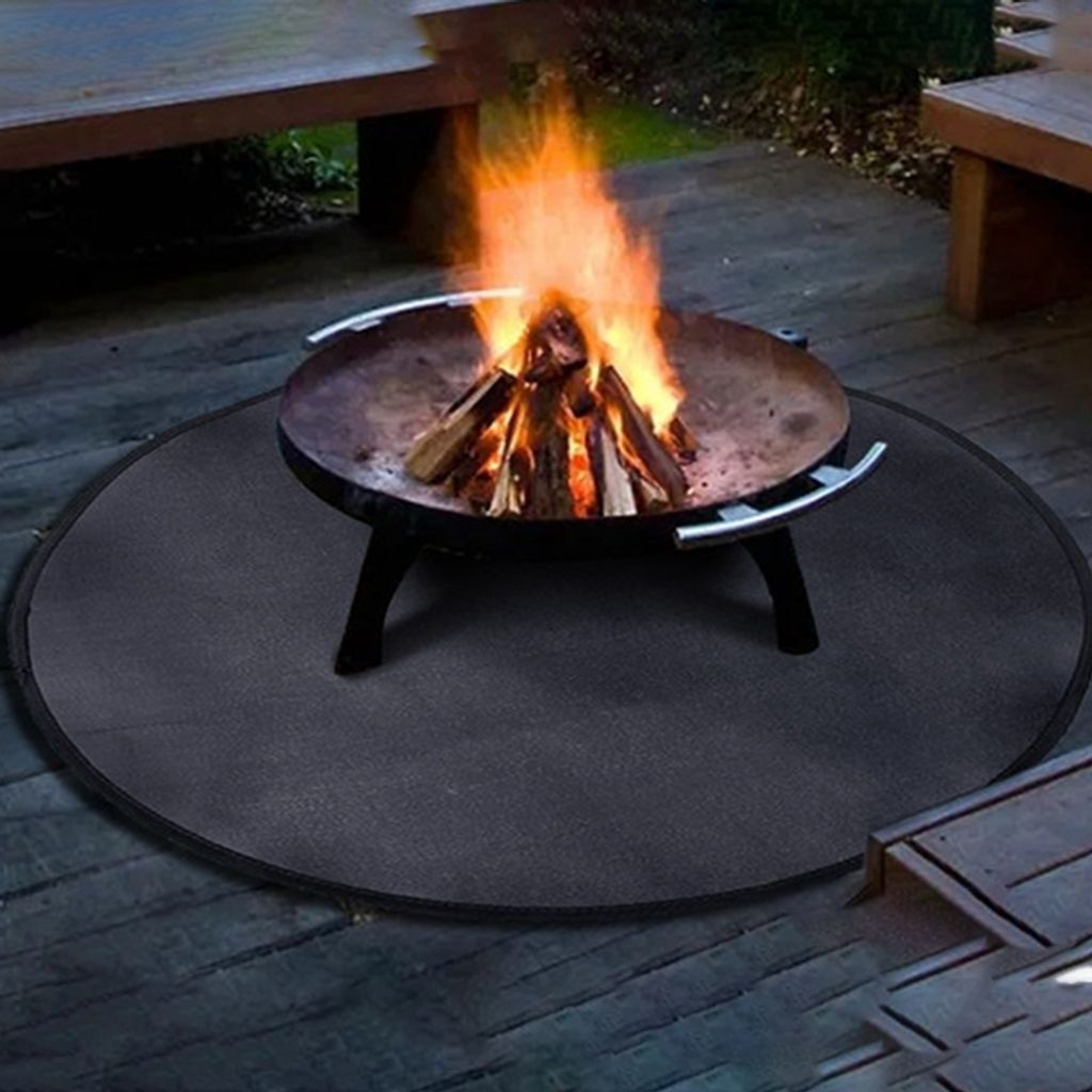 Feuerfeste Matte, 91cm Rund Feuerschale Kaufland.de