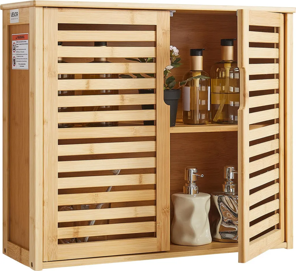 Armadietto Bagno VEVOR: Minimal Design e Max Storage Parete