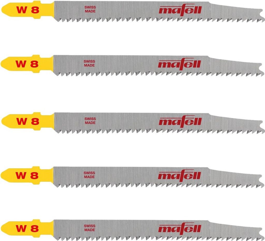 Mafell Stichsägeblatt W8 Wood Complete 5 Stück für Stichsäge PS 2-18 Holz 093850
