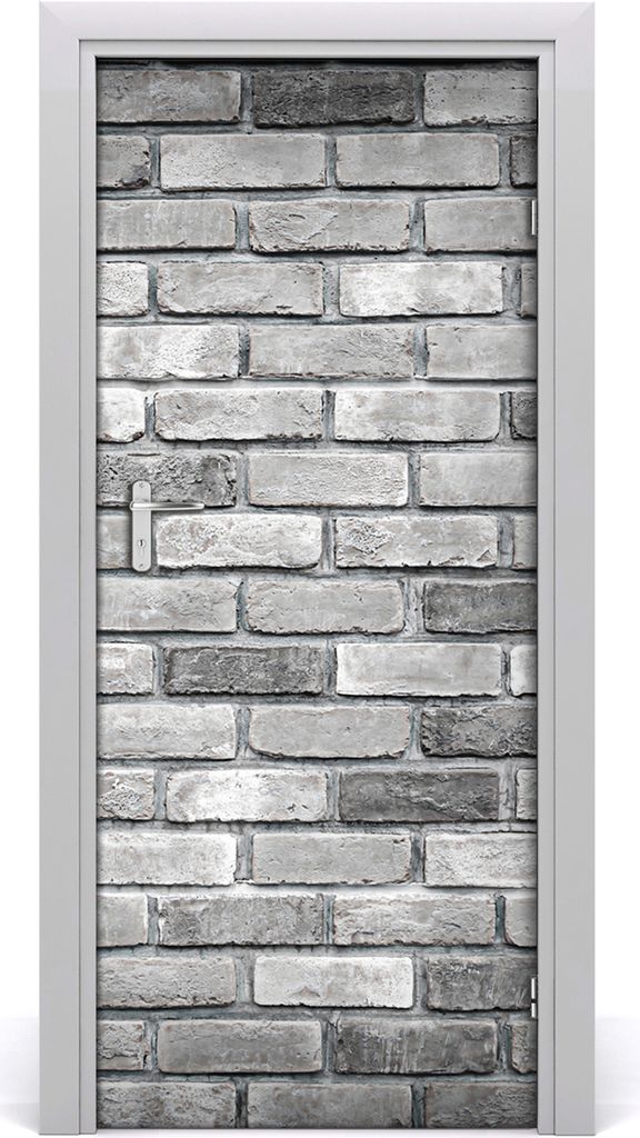 Tulup Türaufkleber 85x205 cm Dekorative Aufkleber Selbstklebend Wasserdichte Tapete Abnehmbar Schlafzimmer Wohnzimmer Wohnkultur - Ziegelwand