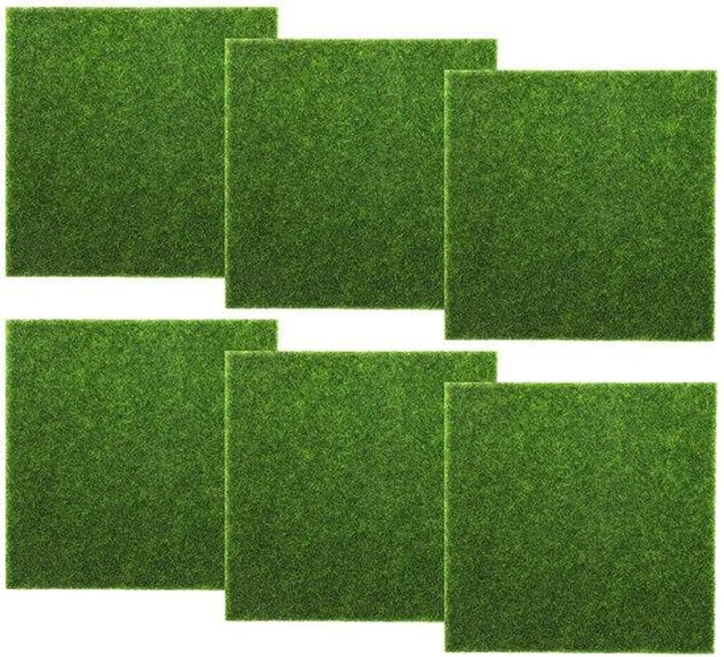 Tapis d'herbe artificielle 15 cm pour modélisme et terrarium miniature DIY