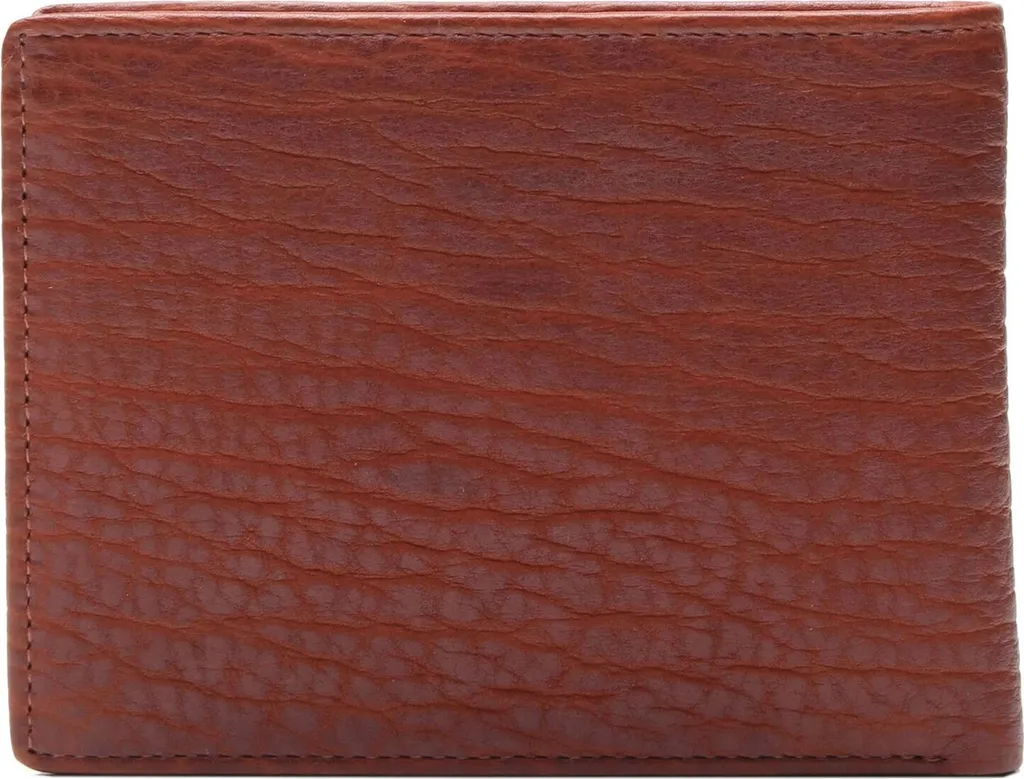 Esquire Frankfurt Wallet en cuir Cognac - Porte-monnaie marron compact