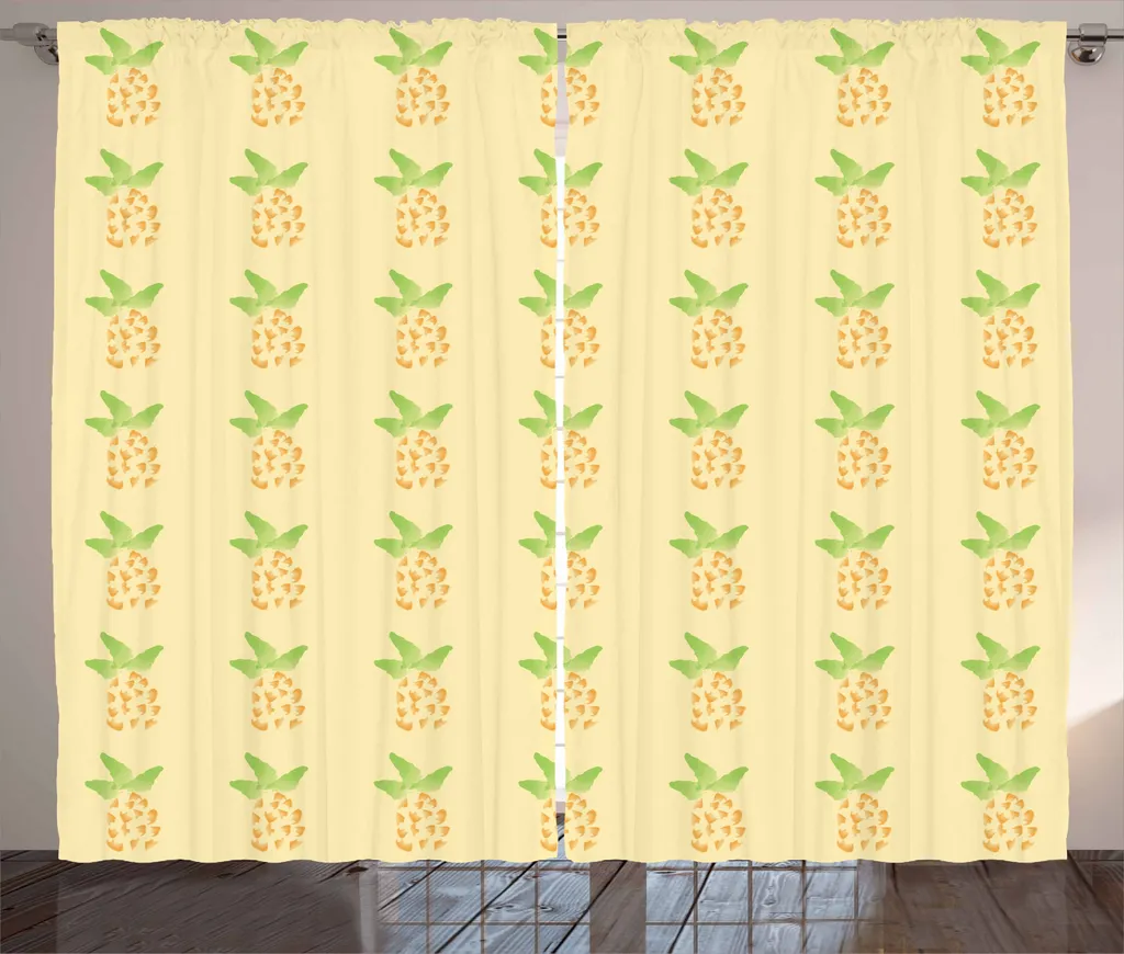 Tenda Rustica ABAKUHAUS Ananas Acquerello 280x225cm per Soggiorno