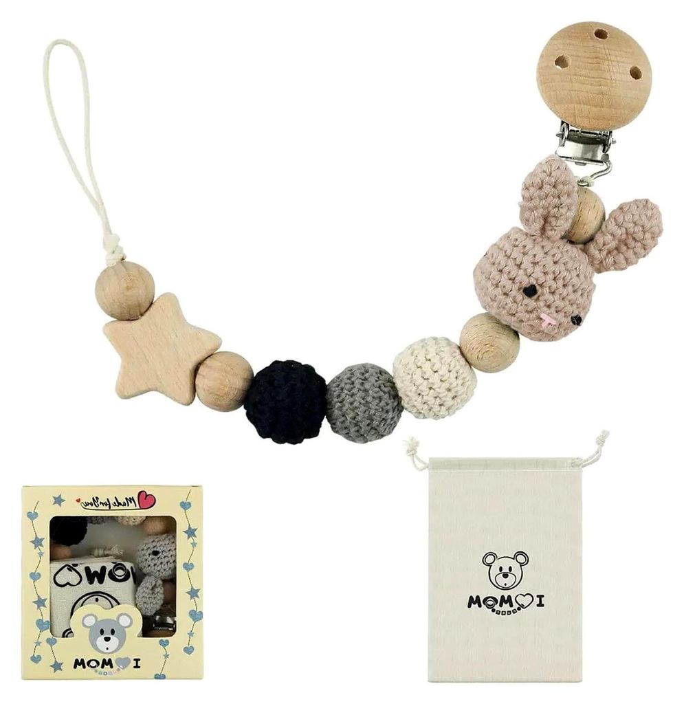 Schnullerclip-Kette für Babys, sicherer Halter für Schnuller, Gürtel zur Vermeidung von Verlusten für Kleinkinder