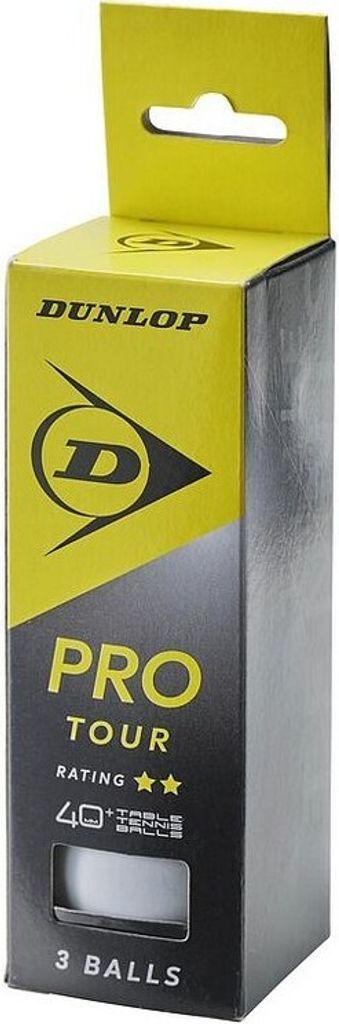 Dunlop - "40+ Pro Tour" Tischtennis-Bälle 3er-Pack RD2571 (Einheitsgröße) (Weiß)
