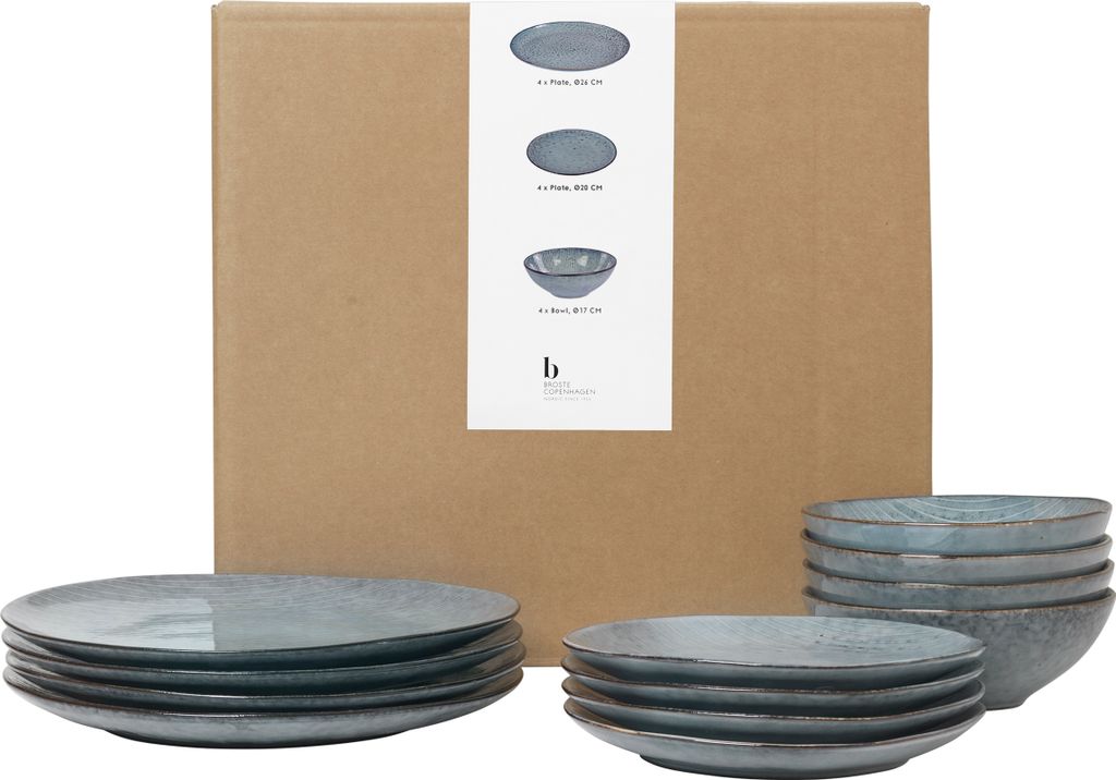 Broste Copenhagen Nordic Sea Geschirrset Nordic Sea12tlg. Zdjęcie produktu 