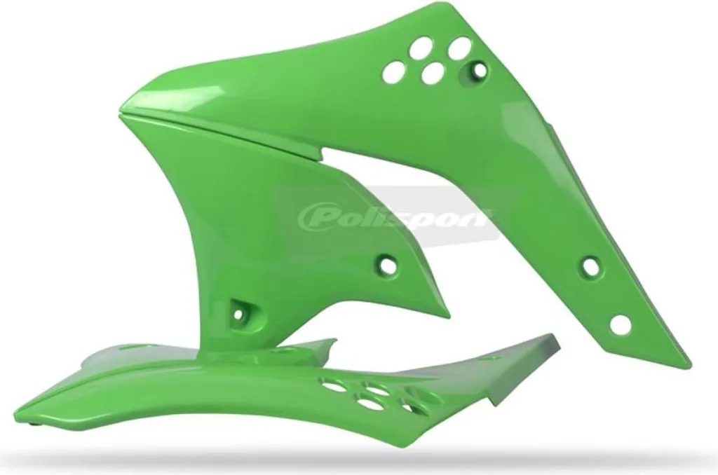 Protection de radiateur Kawasaki KX250F vert Polisport pour motocross