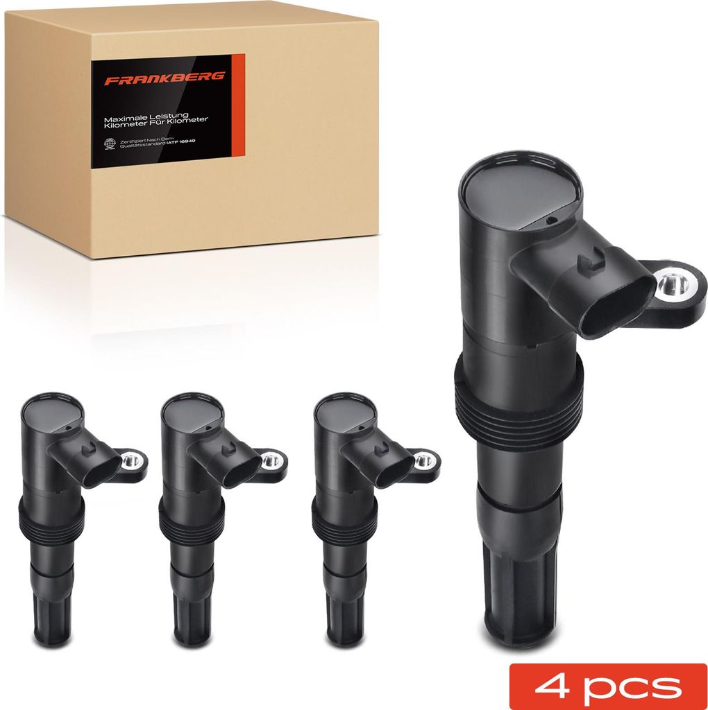 Frankberg 4x Zündmodul Zündspule für Fiat Stilo 192 2.4L 2001-2007