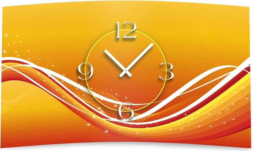 Digital Designer Art abstrakt Designer Wanduhr modernes Wanduhren Design leise kein ticken DIXTIME 3D-0395