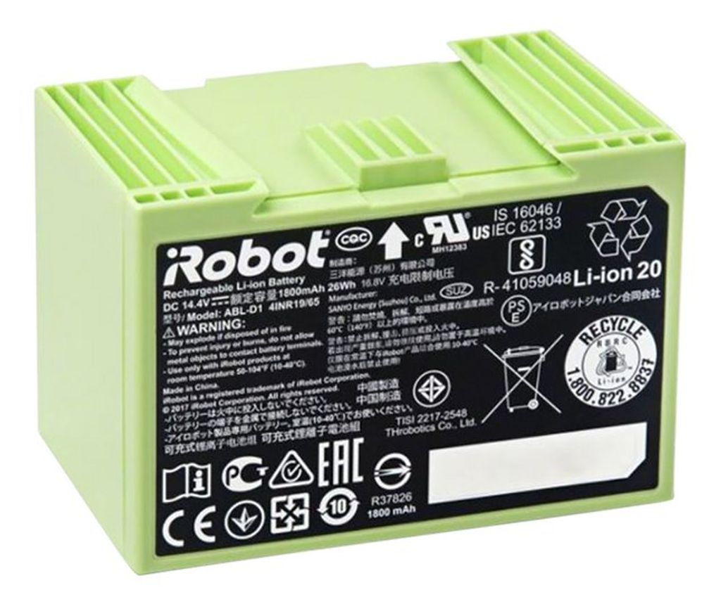 iRobot 4624864, Staubsaugerroboter, Akku, Schwarz, Grün, Produktbild 