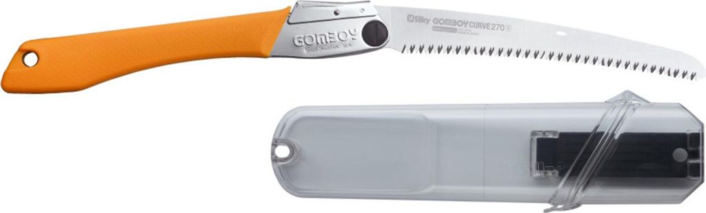 Silky japanische Klappsäge Gomboy Curve 270mm, 8 ZpZ grob, gebogene Klinge