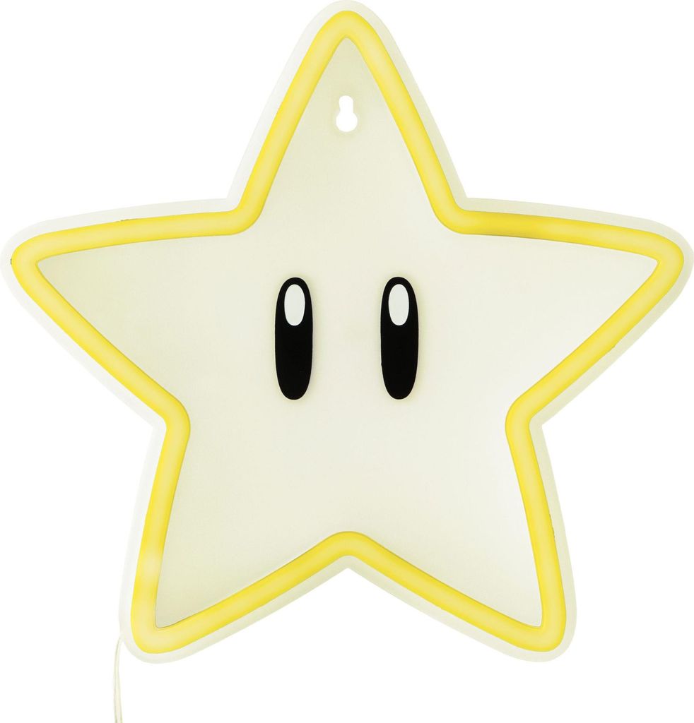 Super Mario LED Wandlamp, Super Ster Neon Productafbeelding 