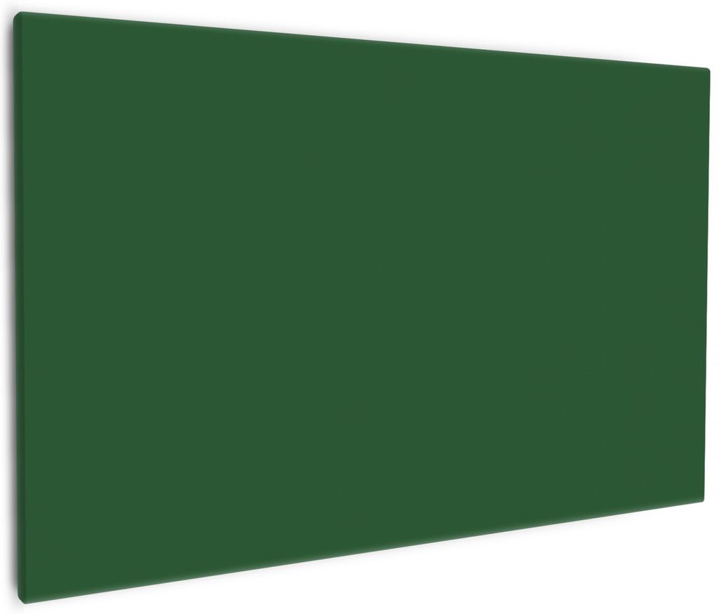 Wallario Premium Leinwandbild Dunkelgrün in Größe 60 x 90 cm