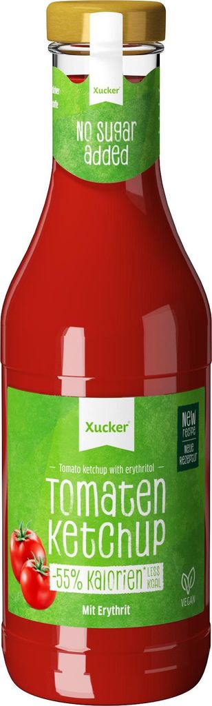 Xucker Tomatenketchup, zuckerarm mit Erythrit, vegan, 500ml Produktbild 