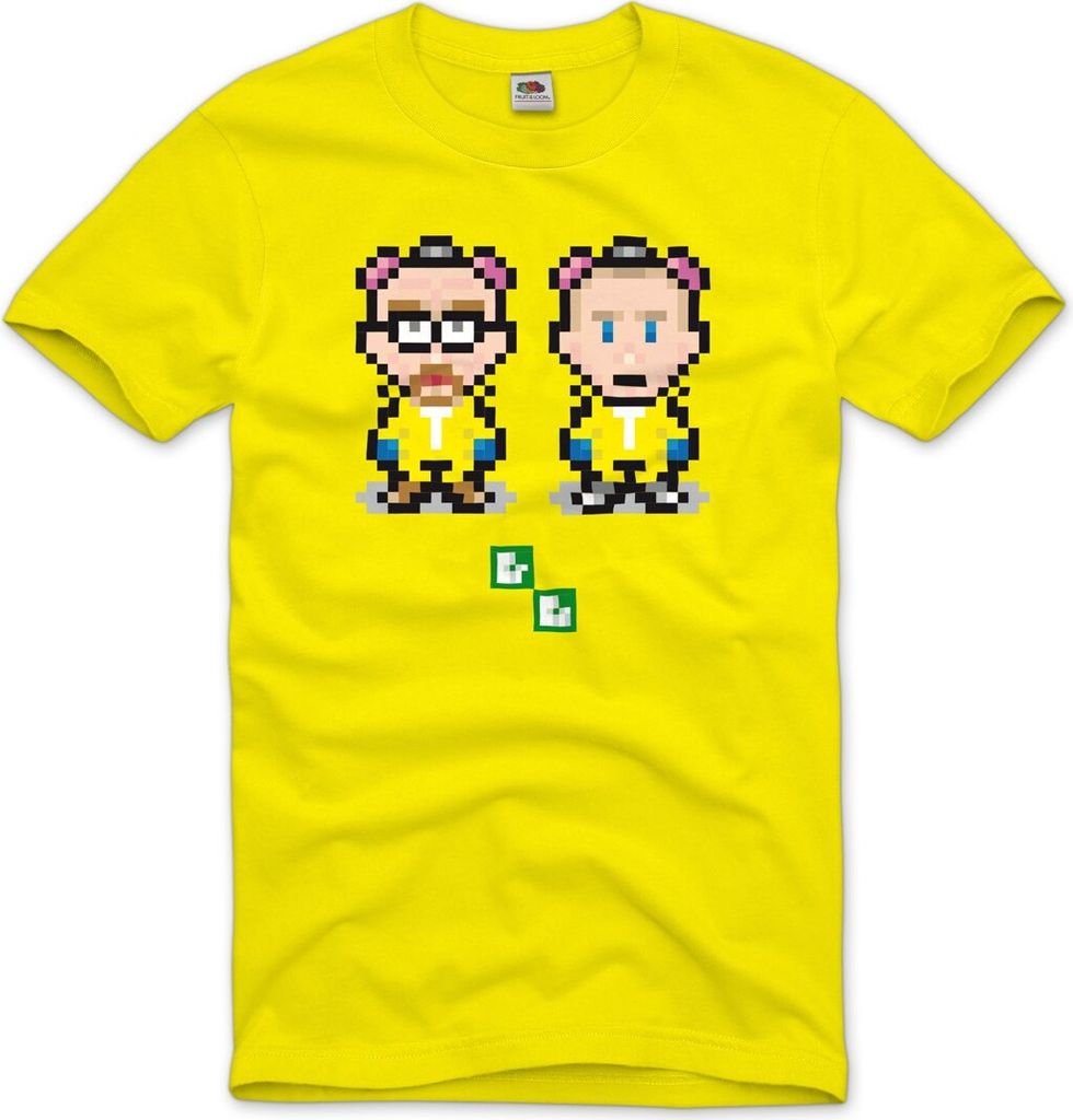 style3 Breaking Bit T-Shirt Herren bad heisenberg tv pixel walter white meth crystal