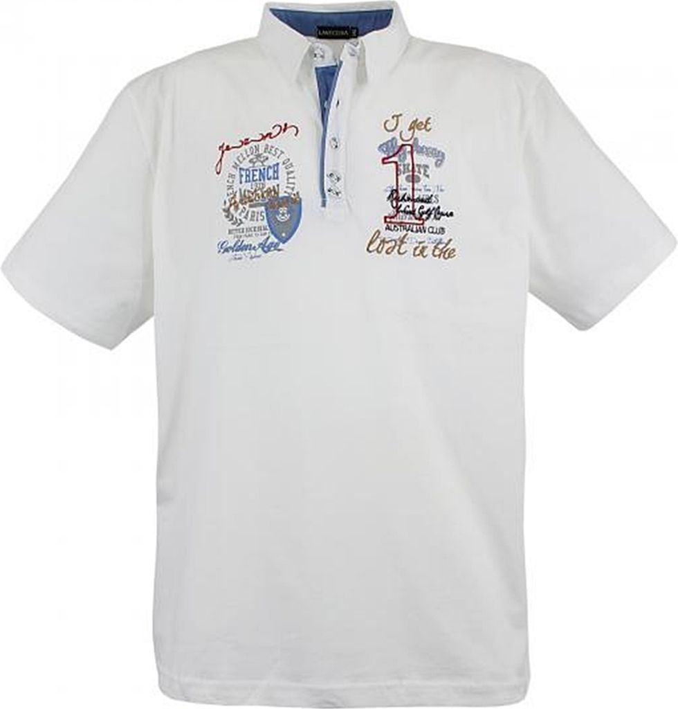 Lavecchia Herren Poloshirt LV-3101 (Creme-Weiss, 8XL)