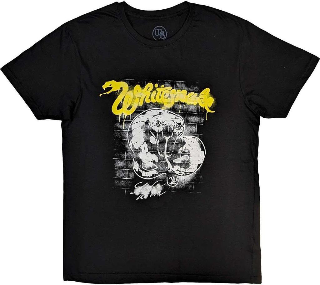 Whitesnake - T-Shirt für Herren/Damen Uni RO9160 (L) (Schwarz)
