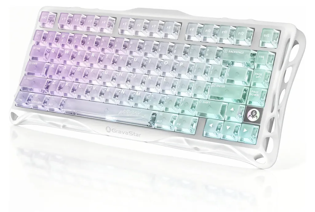 Clavier Gamer Mécanique Sans Fil GravaStar Mercury K1 Lite ANSI US RGB