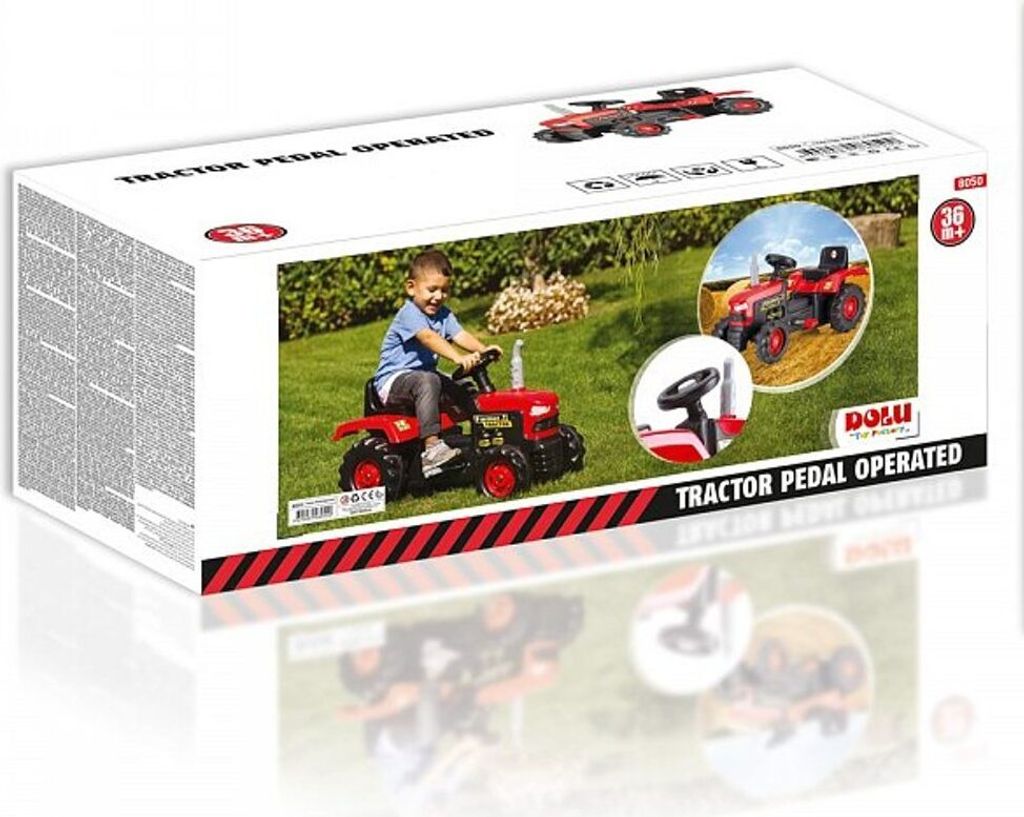 Duży traktor na pedały, czerwony Zdjęcie produktu 5