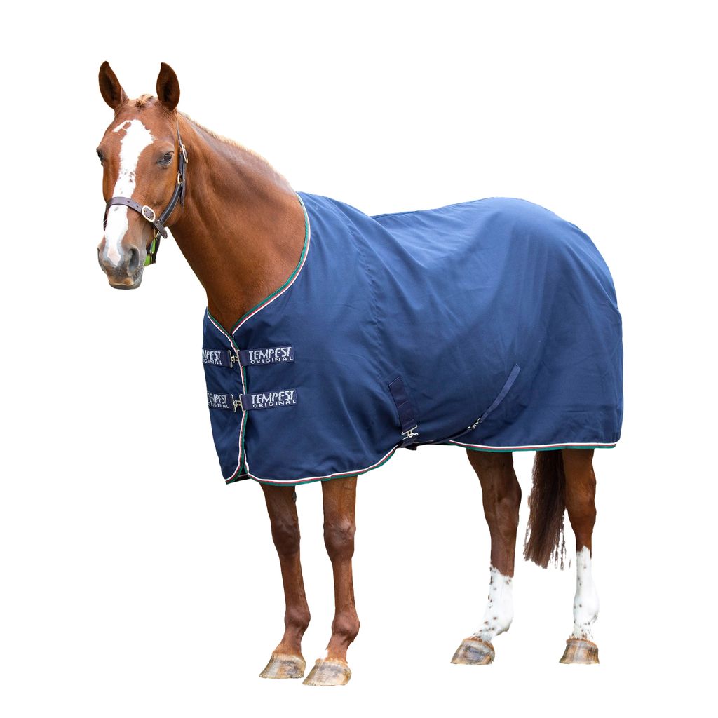 Tempest - "Original" Standard Kariert Pferde Stalldecke ER1947 (190,5cm) (Marineblau)